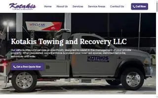Kotakis Towing & Recovery LLC of Safety Harbor website