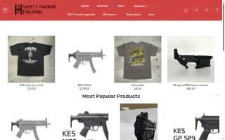 Safety Harbor Firearms website