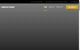 Lionheart Boxing website