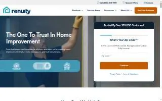 Renuity Home Improvement of Fort Myers website