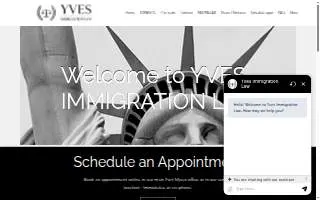 YVES Immigration Law PLLC of San Carlos Park website