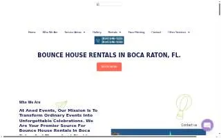 ANED Events - Bounce House Rental of Sandalfoot Cove website