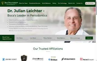 Boca Perio Implants: Dr. Julian C. Leichter, DMD of Sandalfoot Cove website
