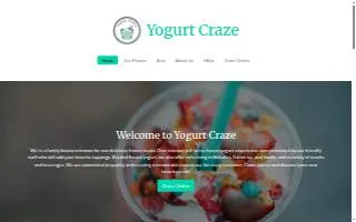 Yogurt Craze of Sandalfoot Cove website