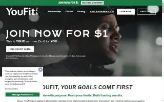 YouFit Gyms Boca Raton - Sandalfoot website