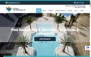 All Phase Pool Remodeling website