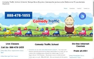 Comedy Traffic Schools website