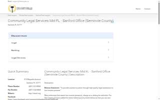 Community Legal Services - Sanford
