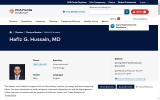 Hafiz G. Hussain, MD FACC FSCAI RPVI