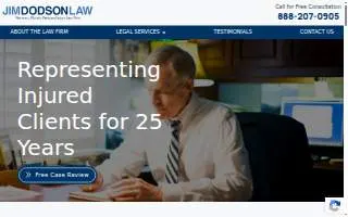 Jim Dodson Law - Car & Bicycle Accident Lawyer Florida website