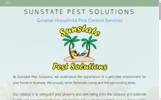 Sunstate Pest Solutions website