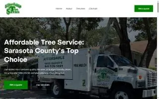 Affordable Tree Service of Sarasota website