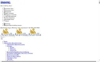 Aravilla Sarasota website