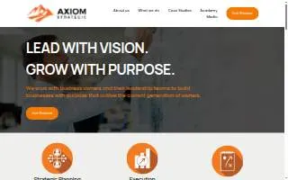 Axiom Strategic Consulting website
