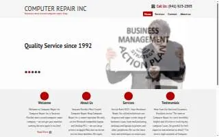 Computer Repair Inc website