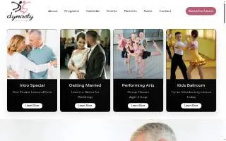 Dynasty Dance Clubs website