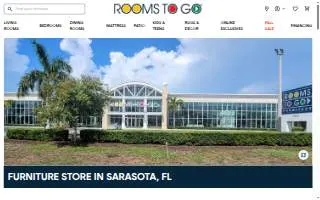 Rooms To Go of Sarasota website