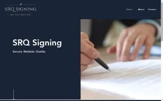 SRQ Signing website
