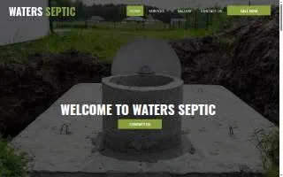 Waters Septic Tank Service, Inc. website
