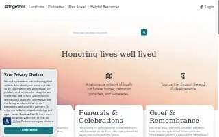 Beach Funeral Homes - East of Satellite Beach website