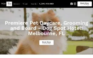 Dog Spot Hotel of Satellite Beach website