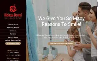 Hibiscus Dental website
