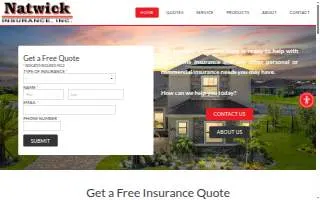 Natwick Insurance Inc website