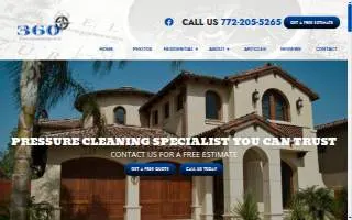 360 Pressure Washing Services LLC of Sebastian website