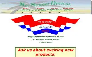 Bay Street Optical website