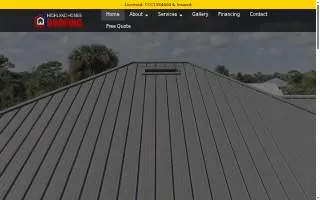 Highland Homes Roofing website