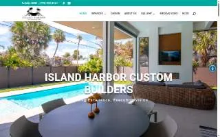 Island Harbor Custom Builders website