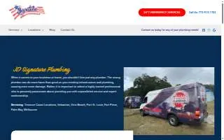 JD Signature Plumbing website