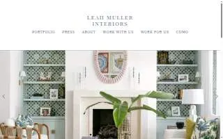 Leah Muller Interiors of Sebastian website