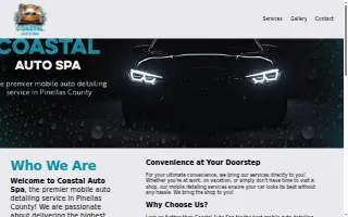 Coastal Auto Spa website