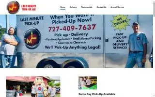 Last Minute Pickup website