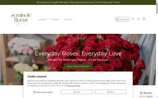 Seminole Florist website