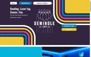 Seminole Lanes website