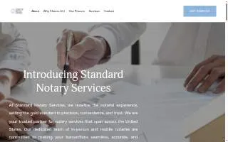 Standard Notary Services of Seminole website