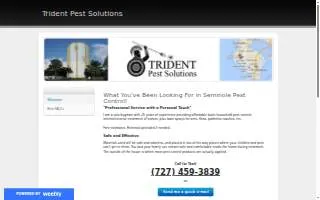 Trident Pest Solutions website