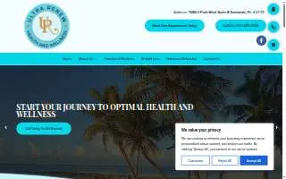 Ultra Renew Health & Wellness website