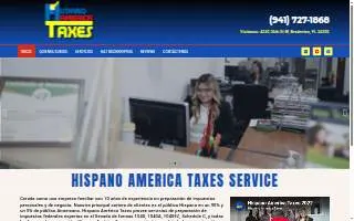 Hispano‑America Taxes website