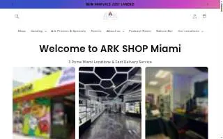 Ark Smoke Shop South Miami - Nature Bar & Lounge website