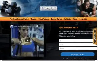 Hiperfit Miami Beach website
