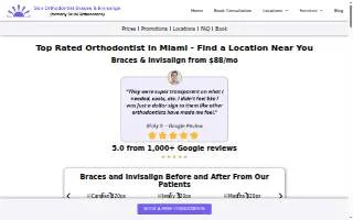 Sun Orthodontist Braces & Invisalign Miami website