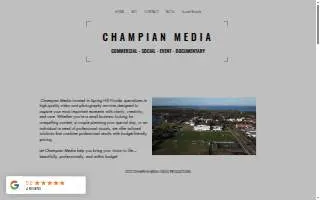 Champian Media Video and Photo Production Services website