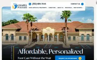 Chapel Podiatry & Associates of Spring Hill website