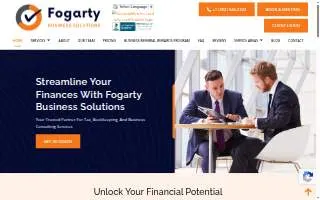 Fogarty Business Solutions - Spring Hill website
