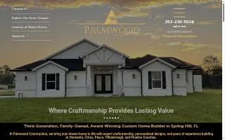 Palmwood Construction website