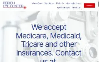 Perich Eye Center of Spring Hill website