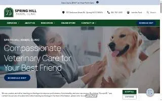 Spring Hill Animal Clinic website